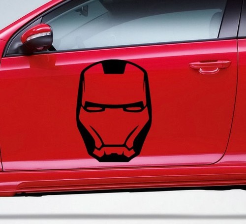 Aufkleber iron man maske - aufkleber,