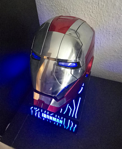 Iron man helm maske - iron, replik